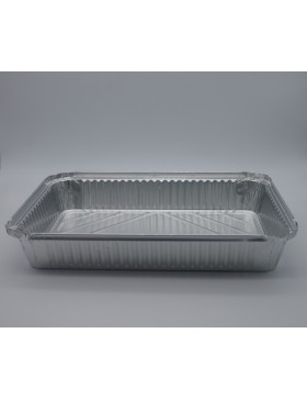 BANDEJA ALUMINIO 2200CC  + TAPA 100 UND