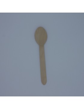 CUCHARA  MADERA 16 CM 100 UND